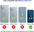 JIAXIUFEN Gold Sparkle Glitter Case, Compatible with iPhone 12 mini, Marble Design Slim Shockproof TPU Cover
