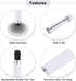 MECCANIXITY 4pcs Ballpoint Pen - 2 in 1 Ink Pen & Fine Point Rubber Stylus for All Touch Screens
