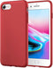 JETech Silicone Case for iPhone SE 3/2 (2022/2020 Edition), iPhone 8/7, 4.7-Inch, Shockproof Cover, Red