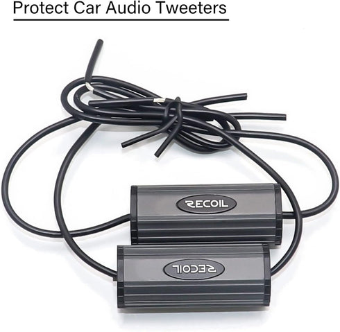 RECOIL BB-T Bass Blocks Designed to Protect Car Audio Tweeters, Eliminate Frequencies 0-5.6kHz at 4Ohms, Pair