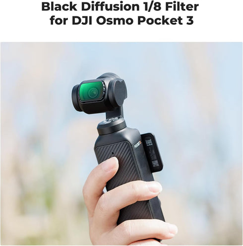 K&F Concept Magnetic Black Diffusion 1/8 Filter for DJI Osmo Pocket 3 Create Combo, Multi-coated Mist Dreamy Cinematic Effec Filter for Video/Vlog/Portrait Photography