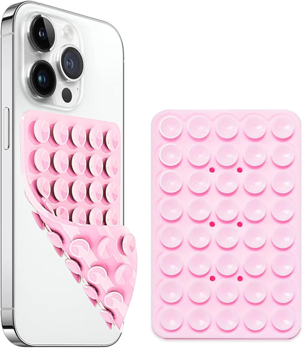 ILKCC Silicone Suction Cup Phone Case Mount Double Sided, Non Slip Phone Accessories