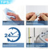 Cable Tie Mounts - Small Zip Tie Adhesive Mount, 100pcs White, 3/4in for Cable Management