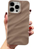 QLTYPRI 12/iPhone 12 Compatible with iPhone Pro Case, Cute Wave Water Ripple Pattern Case for Girls Women, Slim Satin