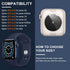 Waterproof Apple Watch Band with Case, IP68 Rugged Bumper for 38mm-45mm iWatch Series