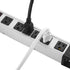 Heavy Duty Surge Protector, 6 Outlet Industrial Power Strip, 15A, Metal Power Strip with 6FT Cord, 1200 Joules ETL