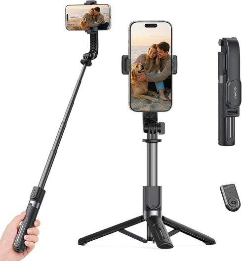 ORICO 35'' 360 Aluminum Portable Selfie Stick Tripod, Mini Tripod for iPhone, Extendable Stand with Detachable Wireless
