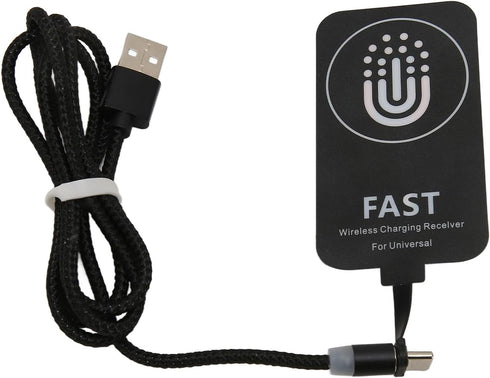 Fast Charging Receiver - Thin Magnetic Suction Type C Charging Receiver for Cell Phones