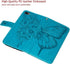 iPhone 7/8 Plus Wallet Case, Butterfly Floral Embossed, Card Holder Slots, Stand Leather Protective Flip Cover (Blue)