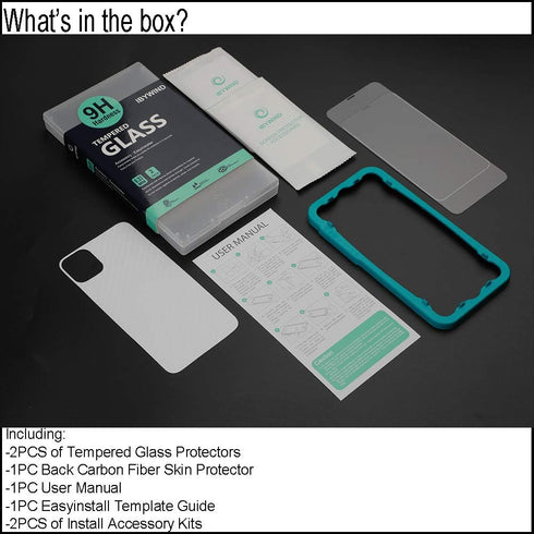 Ibywind Screen Protector for iPhone 11 Pro Max/XS MAX with 2Pcs Tempered Glass, 1Pc Camera Lens Protector