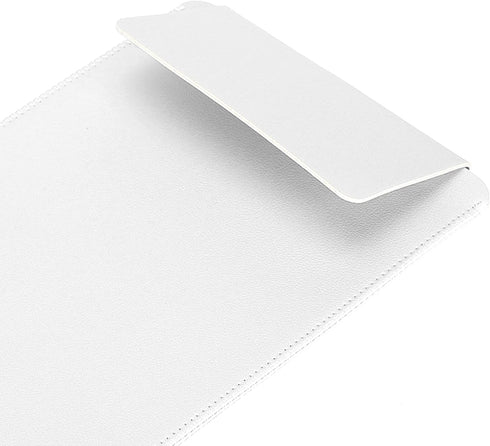 Keyboard Case, Thin Portable Faux Leather Dustproof Waterproof Shockproof Carrying Bag for Logitech K380 (White +