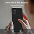 TOCOL Slim Silicone Case for iPhone 11 6.1 Inch, Anti-Slip Drop Protection, Precise Fit, Black
