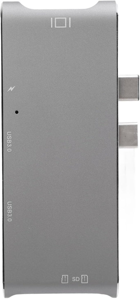 goodstumbler 6 2 4K USB3.0 in USB C Hub: Universal Compatible with MacBook, Aluminum Alloy Design, Plug and Play Dual