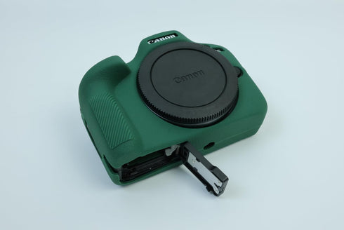 R100 Camera Case, BMAOLLONGB Fullbody Thin Lightweight Silicone Cover for Canon Eos R100, Green