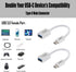 USB C to USB Adapter (2-Pack), USB Type-C to USB 3.0 OTG Converter, Thunderbolt 3 to USB Female Adapter, Compatible
