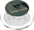 PopSockets PopGrip for MagSafe, Minimal Book Line Art for Bookworm on Sage Green