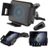 15W Qi Wireless Car Charger Mount Holder for Samsung Galaxy Z Fold Series, iPhone 15 Pro Max, Auto Clamp Fast Charger