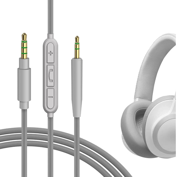 Geekria Audio Cable with Mic, Compatible with JBL Tune 770NC, 700BT, 660NC Headphones, 2.5mm to 3.5mm Cord
