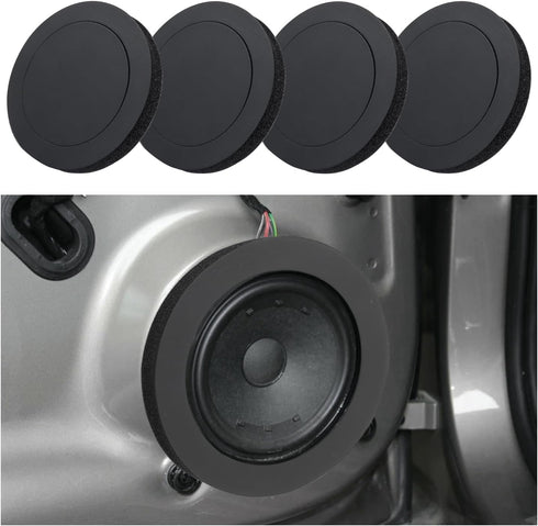 4PCS 6.5" Speaker Foam Enhancer Rings for Car Speakers, Universal Self-Adhesive