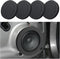 4PCS 6.5" Speaker Foam Enhancer Rings for Car Speakers, Universal Self-Adhesive