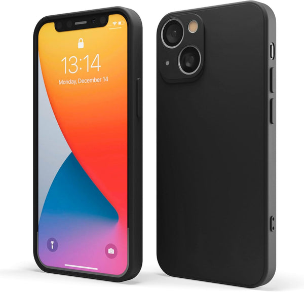 Red Ember Shockproof Case for iPhone 13 6.1-Inch, Ultra Slim Protective Liquid Silicone Matte