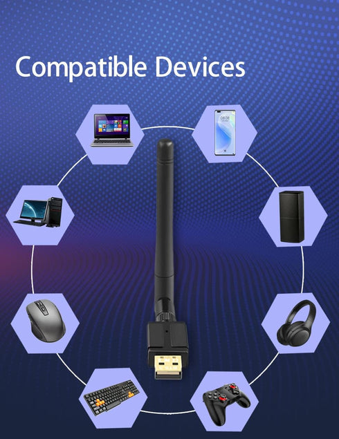 Super Long Range Bluetooth 5.3 Pro USB Adapter for PC, Supports Windows 11/10, Plug and Play, Class 1