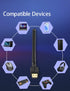 Super Long Range Bluetooth 5.3 Pro USB Adapter for PC, Supports Windows 11/10, Plug and Play, Class 1