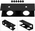 DOITOOL Desk Black Metal Laptop Holder Clamp with Keyboard Tray, Side Desk Storage Organizer for Home Office, Laptop