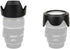 EW-60F Lens Hood & 55mm Lens Cap Compatible with Canon M50II M50 M100 Camera kit EF-M 18-150mm F3.5-6.3 Lens (1+1 Pack)