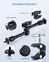 UTEBIT Adjustable Magic Arm with Super Clamp,9 inch with 1/4" and 3/8" Thread,Articulating Arm Clamp Friction Power Arm Crab Screw Kit for LCD Monitor, LED Light, Flash Light, Camera Rig