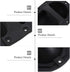 Guitar Accessories Speaker Carry Grasp Cabinet Handle, Black Chest Speaker Box Recessed Handle with Grip (2pcs)