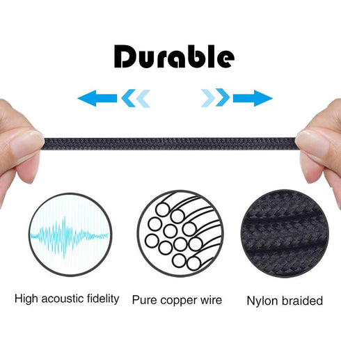 NewFantasia USB C Audio Cable for Bose 700, QC25, QC35II, QC35, QC45, iPhone 15/15 Pro/15 Plus, iPad 10th/9th/Pro/Air.