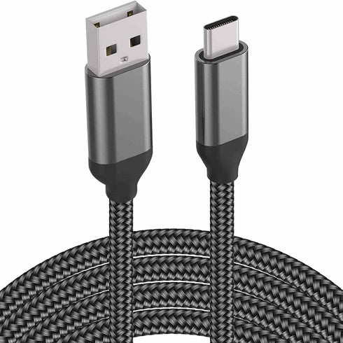 10FT USB C Cable for iPhone 15, iPad Pro, Fast Charging Nylon Cord for Samsung Galaxy S24, Note 20, Google Pixel & More.