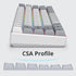 surmen CSA Profile 118 Keys Double-Shot PBT Custom Keycaps for 61/68/84/87 Mechanical Gaming Keyboard