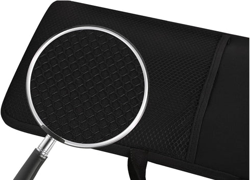 Soft Carrying Case for Logitech K400 Plus Wireless Touch, Portable Protection Sleeve Pouch with Handle Strap, Black
