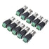 BNC Male Balun Connector, 28 Pcs Coaxial Cat5 to BNC Male Connector and BNC to 2 Screw Camera Terminal Adapter