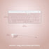 Logitech K585 Multi-Device Slim Wireless Keyboard with Built-in Cradle for Laptop, Tablet, Smartphone, Rose