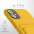 kwmobile Case Compatible with Apple iPhone 11, TPU Phone Cover with Credit Card Holder, Radiant Yellow