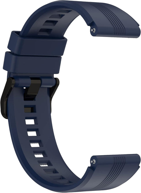 E ECSEM Bands for Bgulong H22 Smartwatch, Replacement Soft Silicone Waterproof Sport Strap Accessories