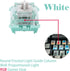 Gateron Jade Series Pre-Lubed Linear White Keyboard Switch, 10PCS 3-Pin 38gf Double Spring for MX Gaming