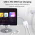 USB C to 3.5mm Headphone and Charger Adapter 2-Pack, 2-in-1 Dongle Cable with PD Fast Charging for iPhone 15 Pro Max