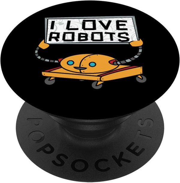 I Love Robots - Kids Robotics PopSockets Grip and Stand for Phones & Tablets