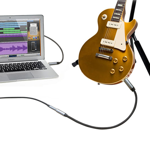 1/4 to 1/8 Headphone Cable Adapter, TRS Aux Cord 6.35mm Male to 3.5mm Female Stereo Jack for Amplifiers, Guitar