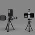 Aluminum Phone Mount for Tripod, Adjustable Phone Tripod Mount with Cold Shoe & Arca Swiss Quick Release Plate