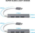 2pcs USB C Hub USB Hub 3.0, 4-Port USB C to USB Adapter, Ultra-Slim USB C Adapter USB Splitter for Laptop, iMac Pro,