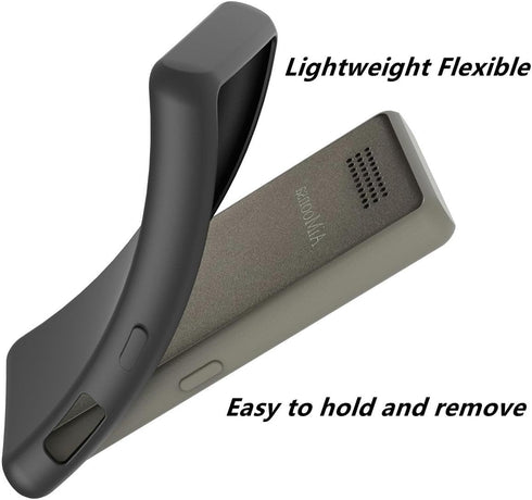 Fotosuncy B27 Mp3 for AiMoonsa Player Case, Anti-Slip and Shockproof, Lightweight Flexible Matte Protective Cover Black