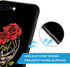 ZHEGAILIAN Red Rose Skull Case for iPhone SE 2022, Shockproof Soft TPU Bumper, Non-Slip Design, 4.7-inch.