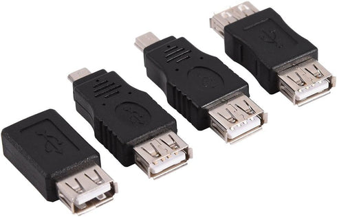 Zerone USB OTG Micro Mini USB2.0 Male to Female Adapter, Multiple F/M USB Coupler Connector Set, Pack of 12 Pcs