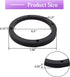 Saim 6.5" Dia Universal Black Plastic Speaker Spacer Adaptor Ring Mounting Bracket Fit ABS Car Stereo Speaker Spacers (2 Pcs)