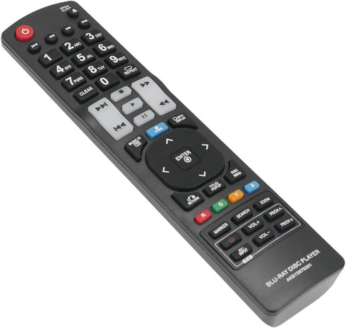 AKB72975301 Replacement Remote Control for LG Blu-ray Disc Player Models BD590, BX585, BD570, and More